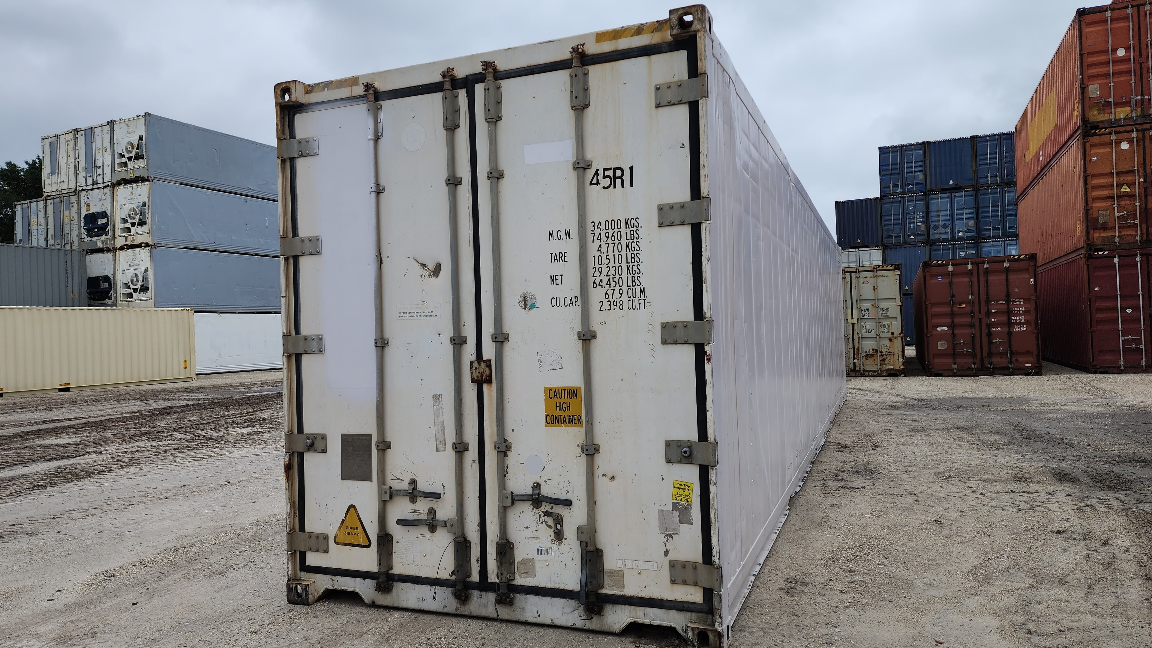 40ft High Cube Used Non-Working Reefer Container