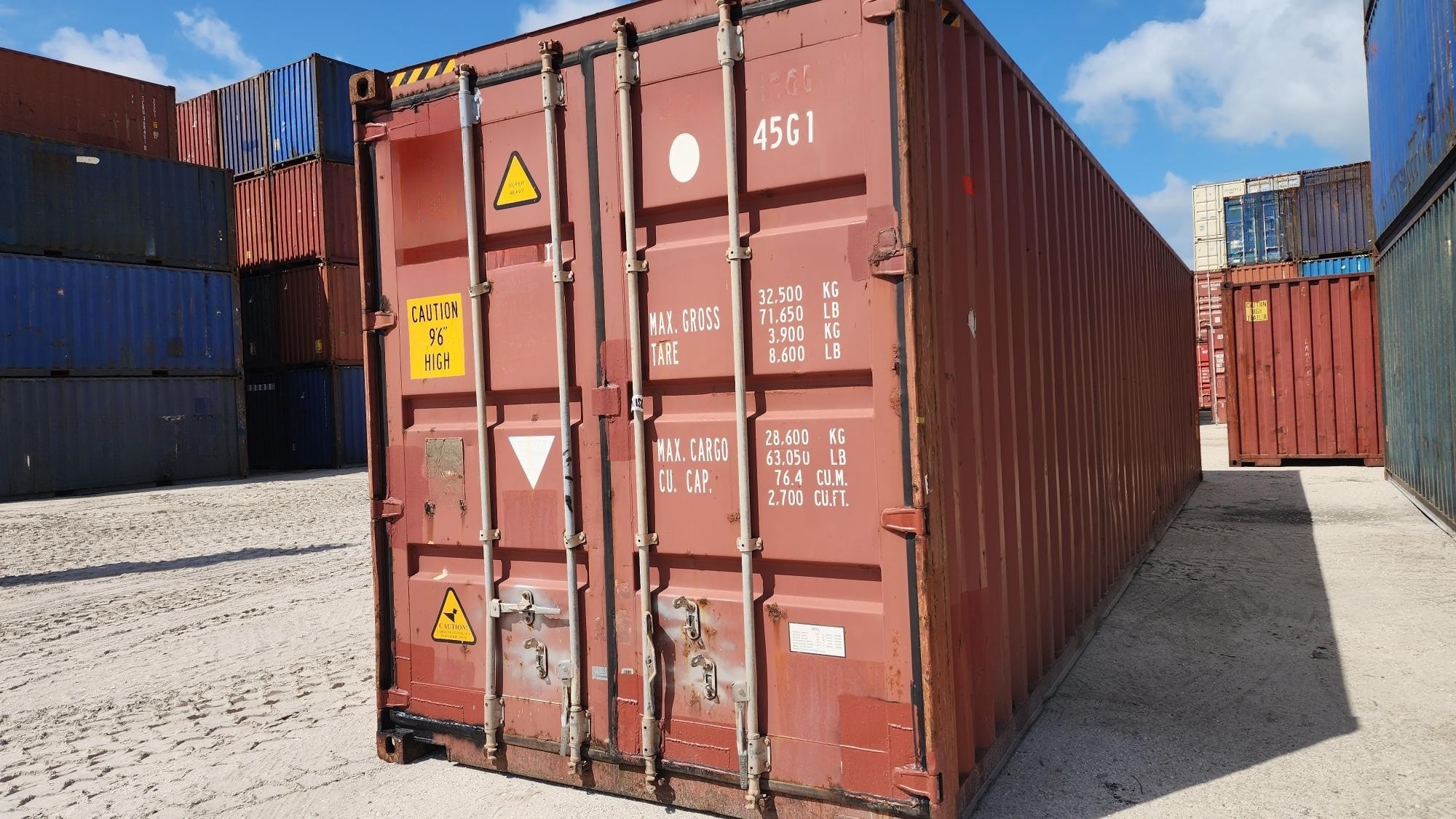 40ft High Cube Used Dry Container