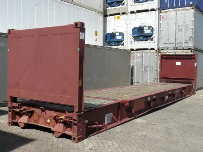 40FT Used Flatrack Container